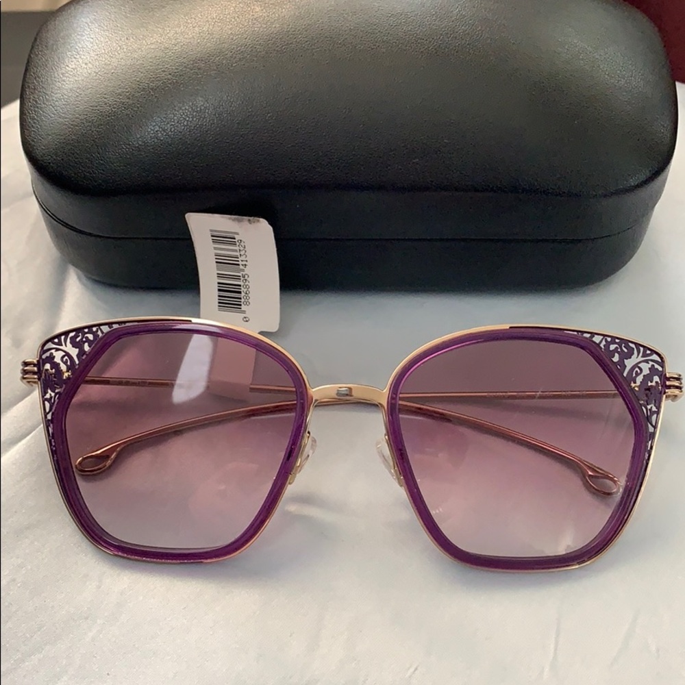 NWT ETRO Violet elegant sunglasses w/case